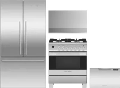 4 Piece Package Includes Refrigerator, Range, Hood And Dishwasher